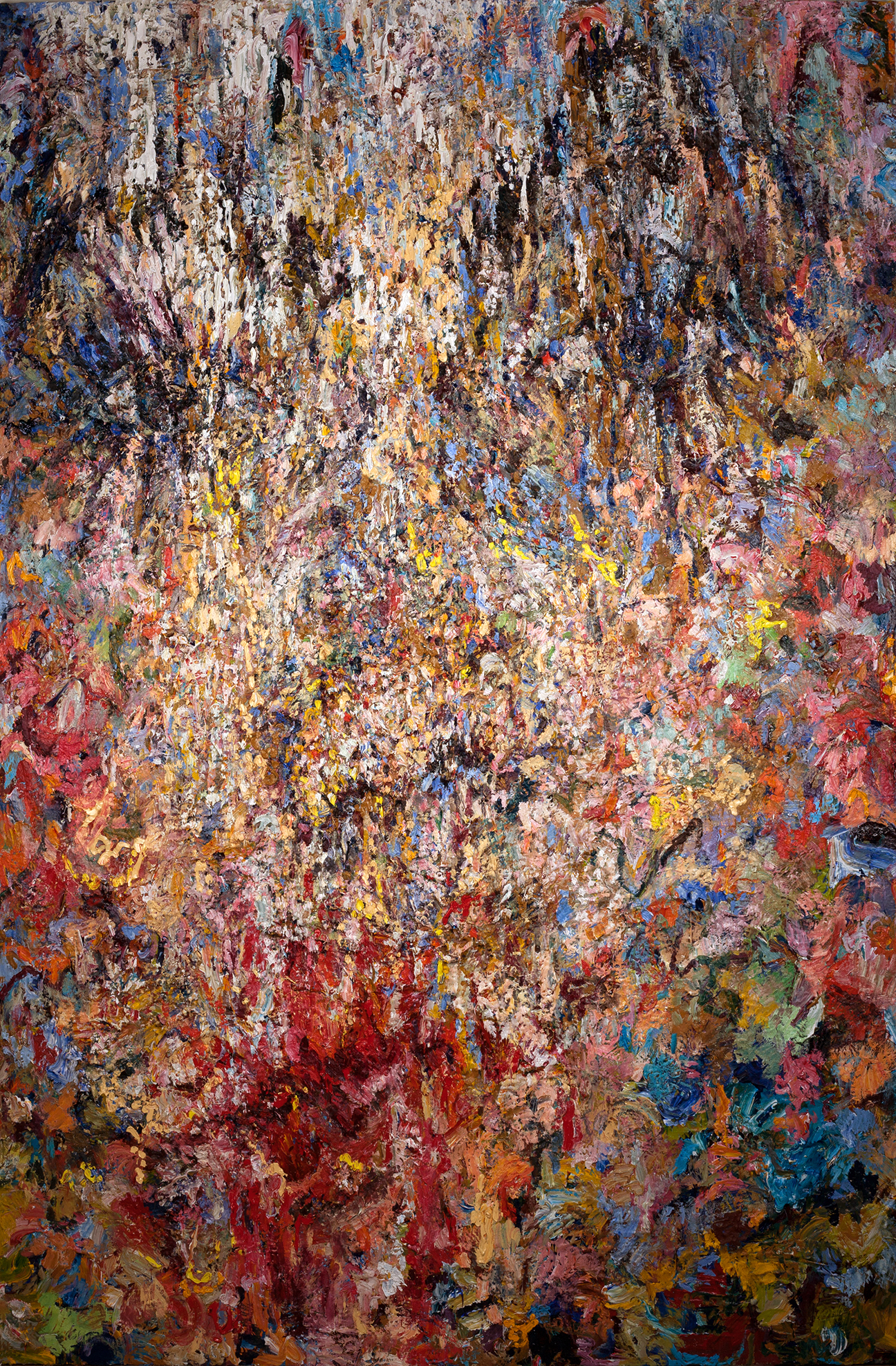   Blue Lagoon, &nbsp;2014  oil on wood  108x72" 
