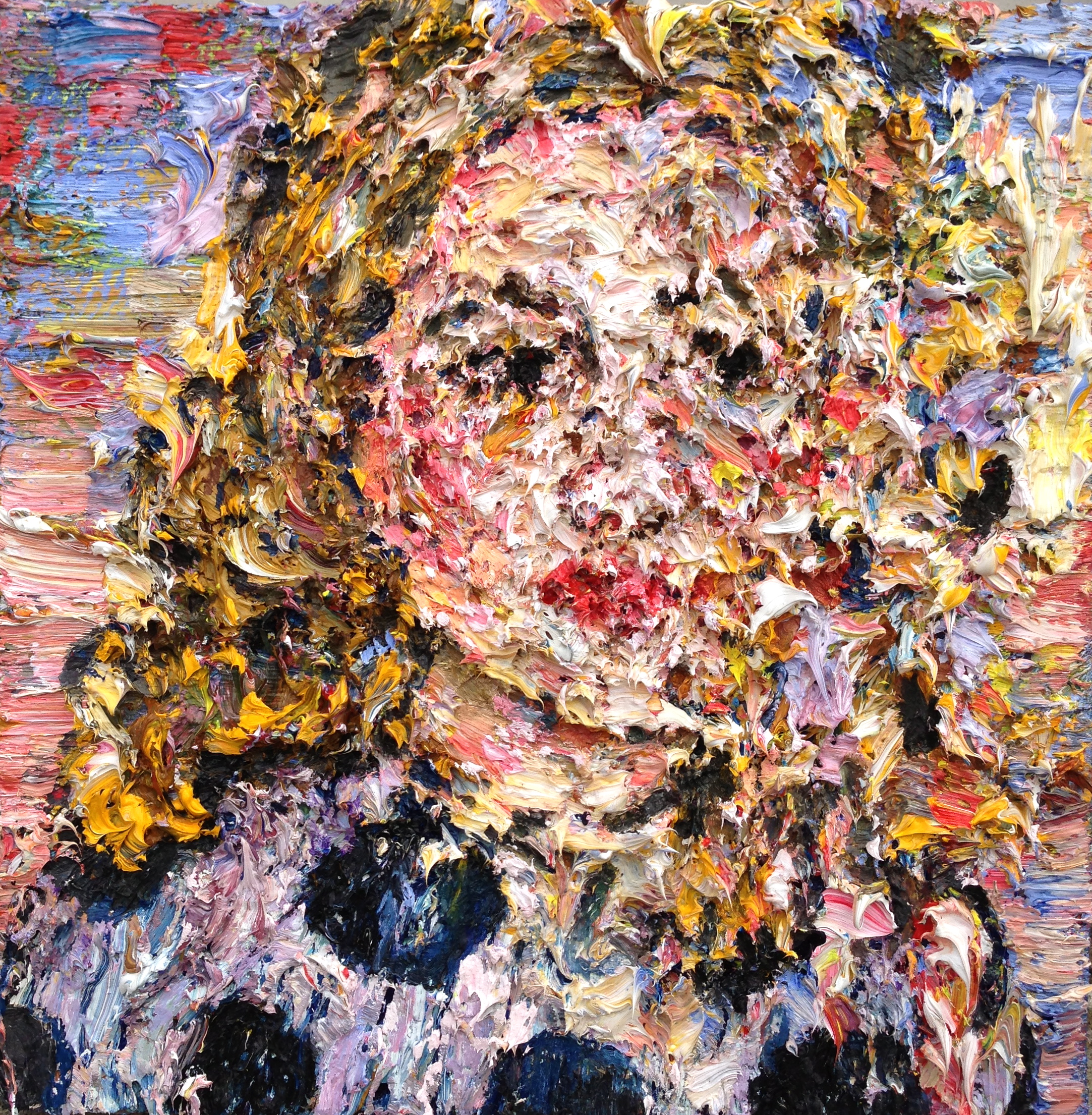   Plum, &nbsp;2014  oil on wood  9x9" 