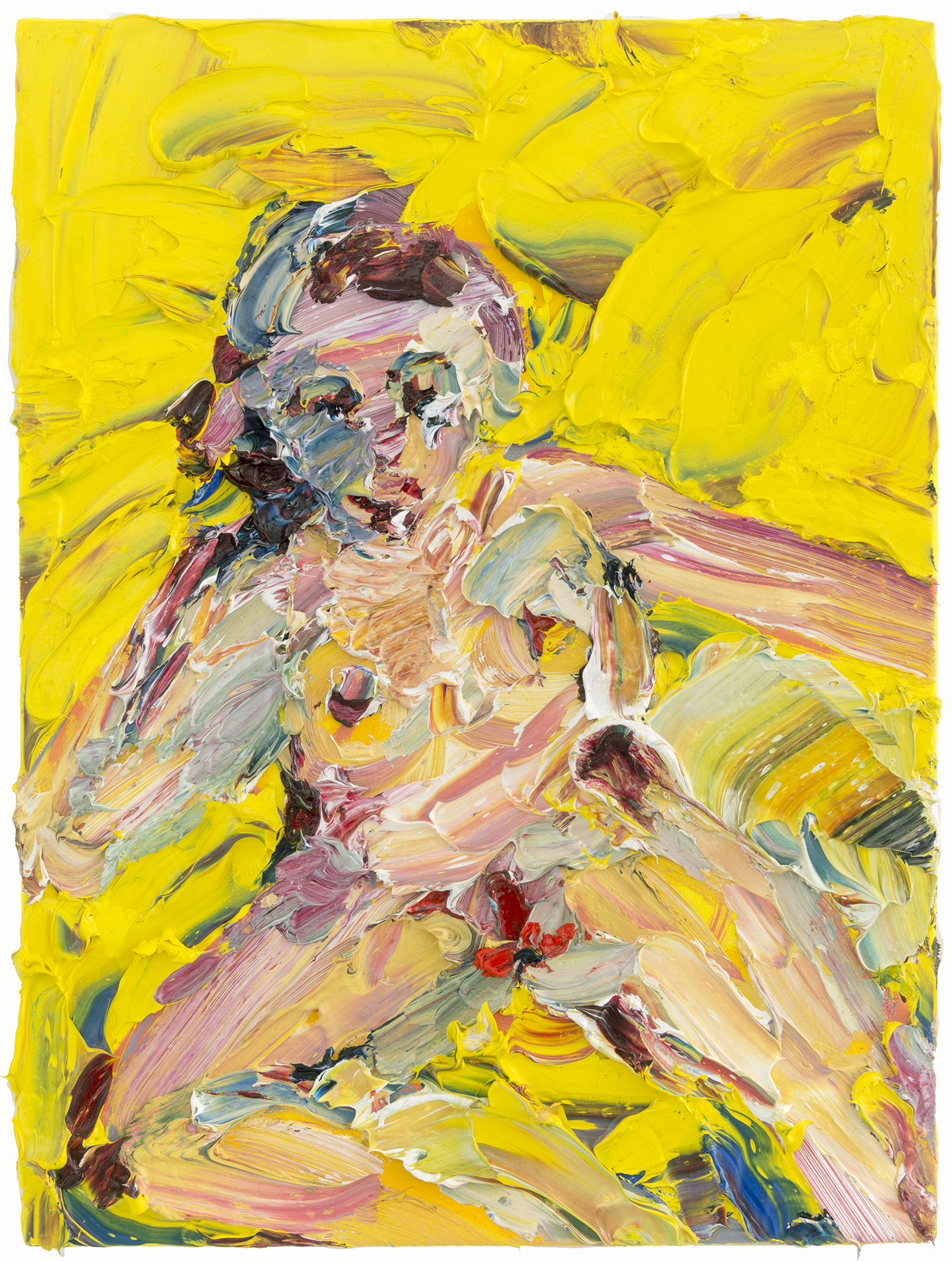   Yellow Maiden,  2018  Oil on panel, 9x12" 