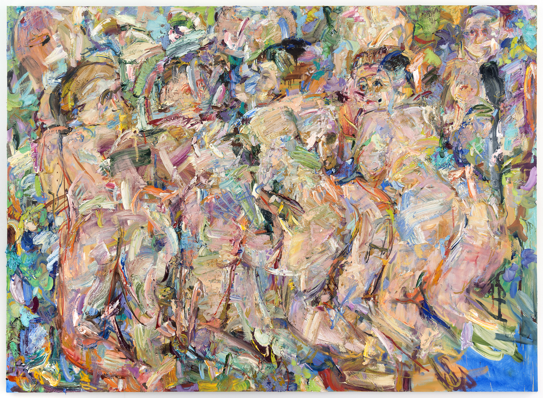   Asking For it,  2018  Oil on canvas, 72x100" 