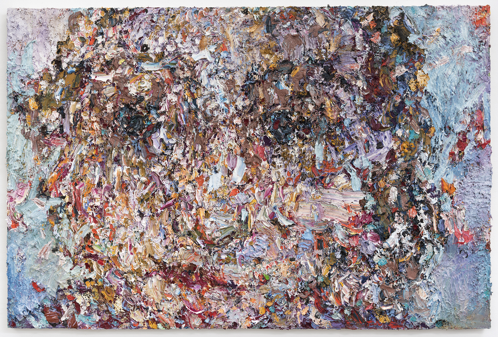   Everywhere at Once,  2017  Oil on panel, 48x72" 